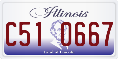 IL license plate C510667