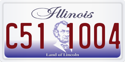 IL license plate C511004