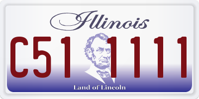 IL license plate C511111