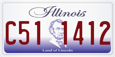 IL license plate C511412