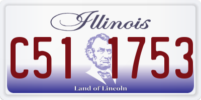 IL license plate C511753