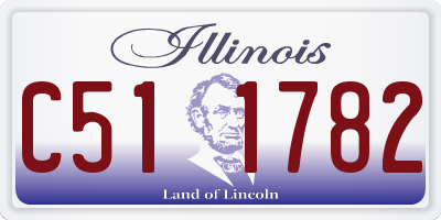 IL license plate C511782