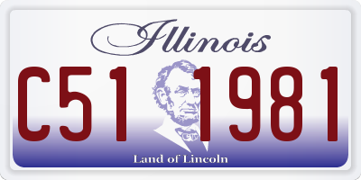 IL license plate C511981