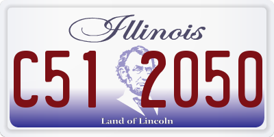 IL license plate C512050