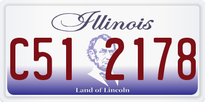 IL license plate C512178