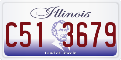 IL license plate C513679