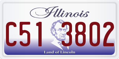 IL license plate C513802