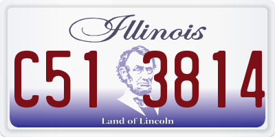 IL license plate C513814