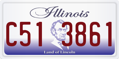 IL license plate C513861