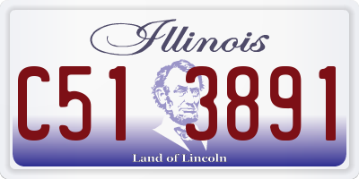 IL license plate C513891