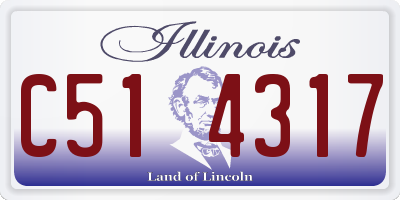 IL license plate C514317