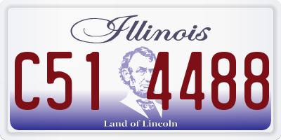IL license plate C514488