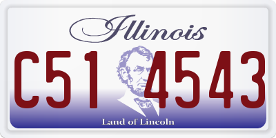 IL license plate C514543