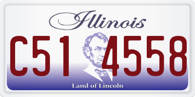IL license plate C514558