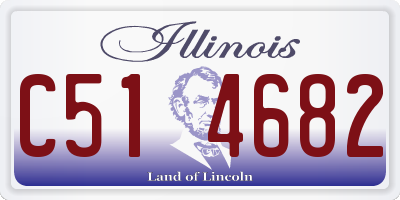 IL license plate C514682