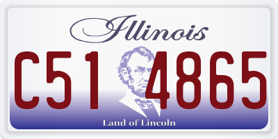 IL license plate C514865
