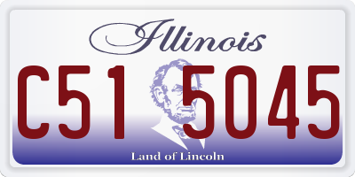 IL license plate C515045