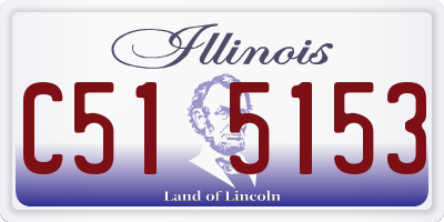 IL license plate C515153