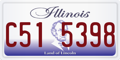 IL license plate C515398