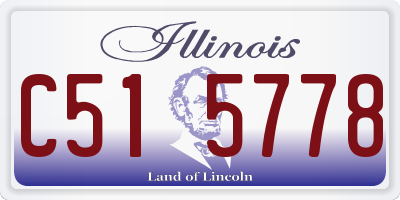 IL license plate C515778