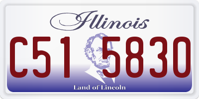 IL license plate C515830