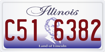 IL license plate C516382