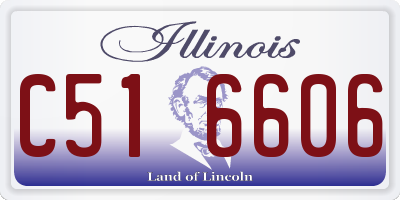 IL license plate C516606