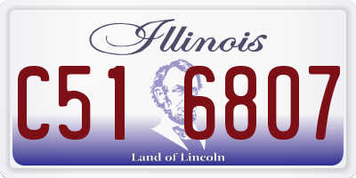 IL license plate C516807