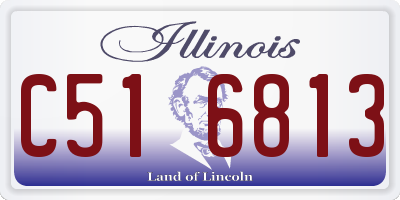 IL license plate C516813