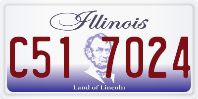 IL license plate C517024