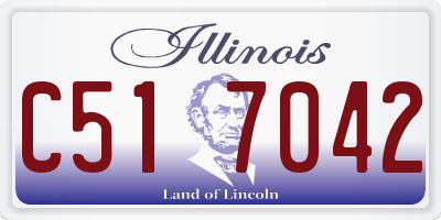 IL license plate C517042