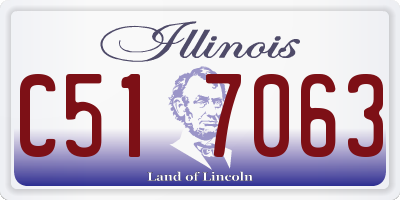 IL license plate C517063