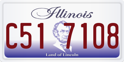 IL license plate C517108