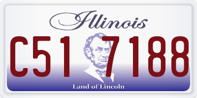IL license plate C517188