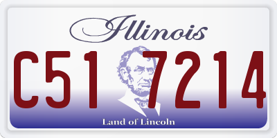 IL license plate C517214
