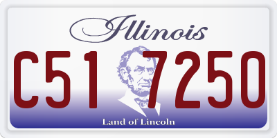 IL license plate C517250