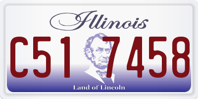 IL license plate C517458
