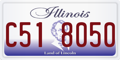 IL license plate C518050