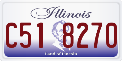 IL license plate C518270