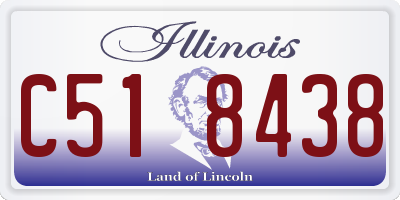 IL license plate C518438