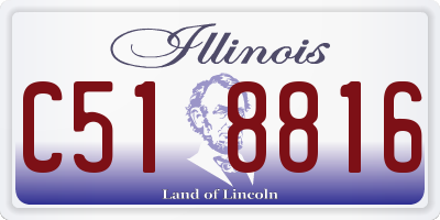 IL license plate C518816