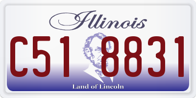 IL license plate C518831