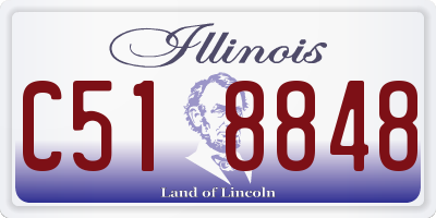 IL license plate C518848
