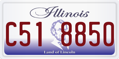 IL license plate C518850