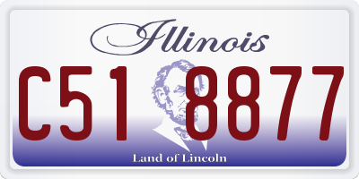 IL license plate C518877