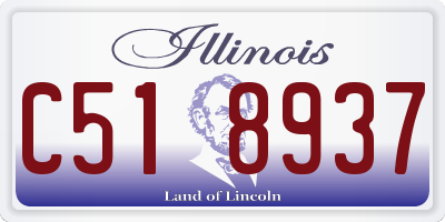 IL license plate C518937
