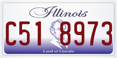 IL license plate C518973
