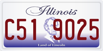 IL license plate C519025