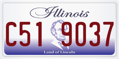 IL license plate C519037