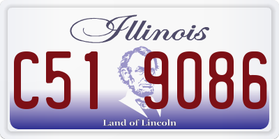 IL license plate C519086